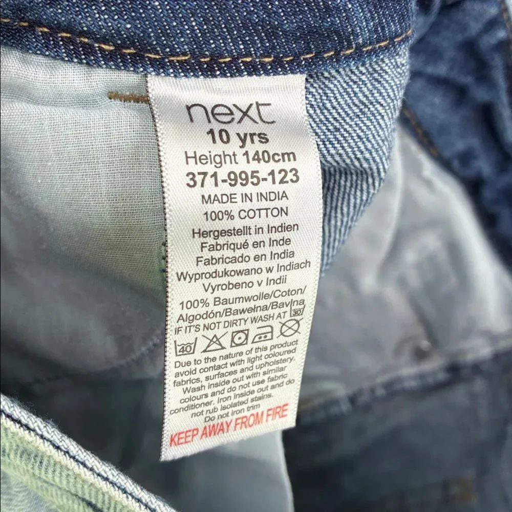 3For$20 I love Next Blue Jean Shorts with Fun Patches size 10